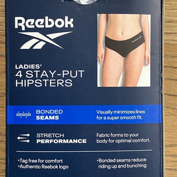Reebok 4-pack Ladies Performance Hipster Medium - Picture 5 of 9